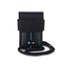 BMW Carbon Blue Stripes Wallet Bag – telefono dėklas (juodas)