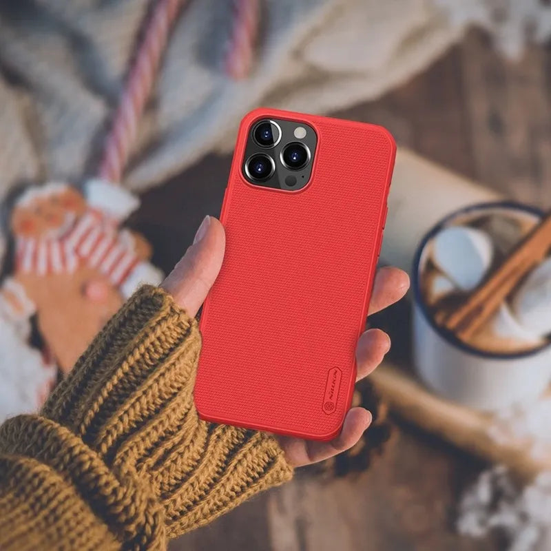 Nillkin Super Frosted Shield Pro - dėklas Apple iPhone 13 Pro Max (raudonas)
