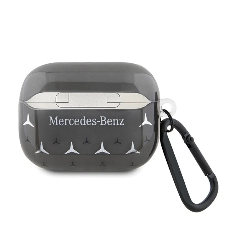 Mercedes Large Star Pattern – „AirPods Pro 2“ dėklas (juodas)