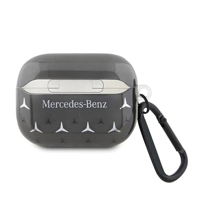 Mercedes Large Star Pattern – „AirPods Pro 2“ dėklas (juodas)