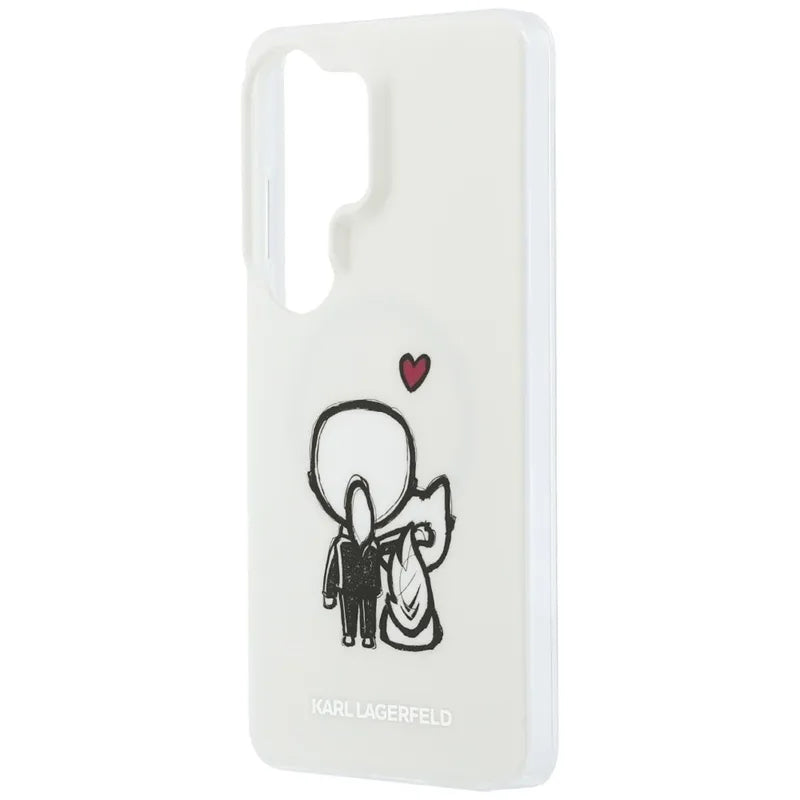 Karl Lagerfeld IML Karl & Choupette MagSafe – Samsung Galaxy S26 Ultra dėklas (skaidrus)