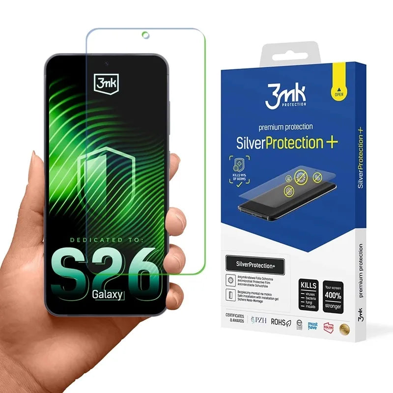 3mk SilverProtection+ - Apsauginė plėvelė Samsung Galaxy S26