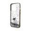 Karl Lagerfeld Liquid Glitter Choupette – dėklas iPhone 14 Pro Max (skaidrus)