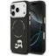 Karl Lagerfeld Karl & Choupette Pins MagSafe dėklas, skirtas iPhone 17 Pro Max (juodas)