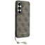 Guess 4G Classic Logo Charm MagSafe – dėklas Samsung Galaxy S26 (rudos spalvos)