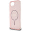 Guess IML Glitter Circle MagSafe – dėklas iPhone 16e (rožinis)