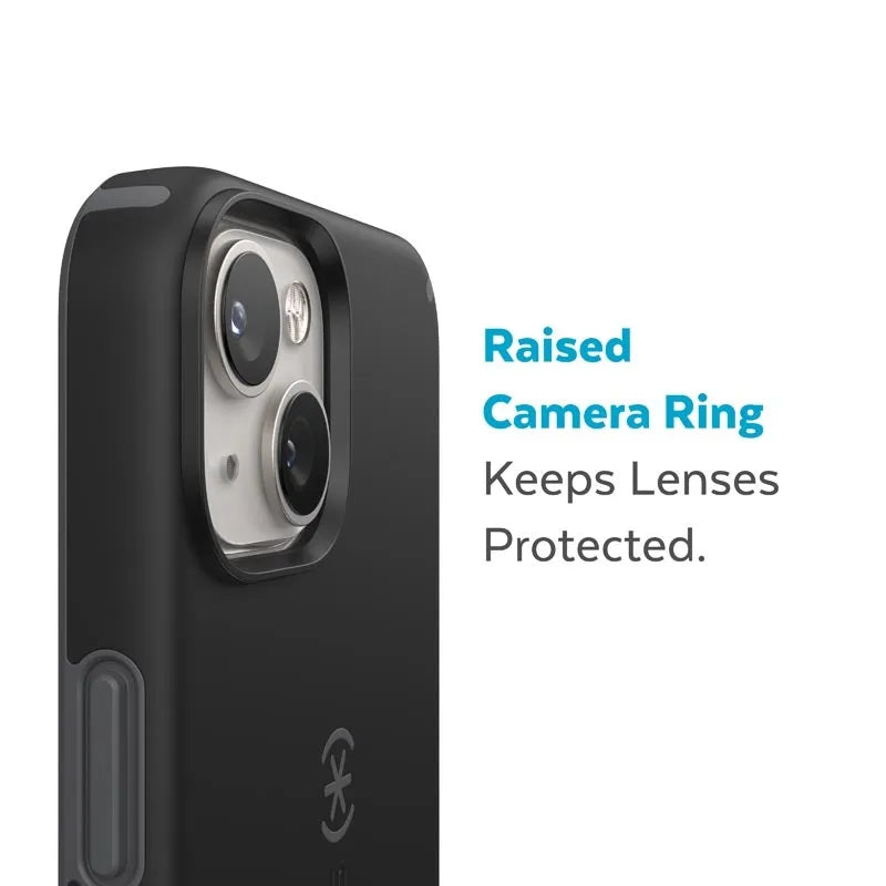 Speck CandyShell Pro + MagSafe – iPhone 14 Plus dėklas su MICROBAN danga (juoda / pilka)