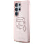 Karl Lagerfeld Rhinestones Karl Head Logo – dėklas, skirtas Samsung Galaxy S25 Ultra (rožinis)