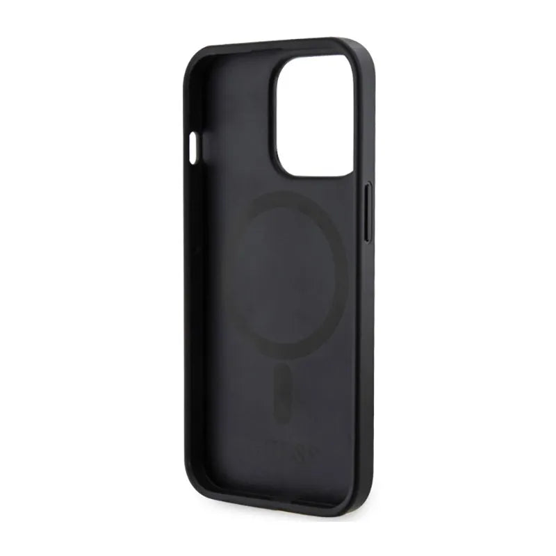 Guess 4G Printed Stripes MagSafe – Dėklas skirtas iPhone 13 Pro (juodas)
