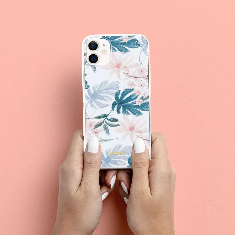 Crong Flower Case – dėklas iPhone 12 Mini (raštas 01)