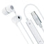 3mk laidinės ausinės USB-C – laidinės įstatomos ausinės (baltos)