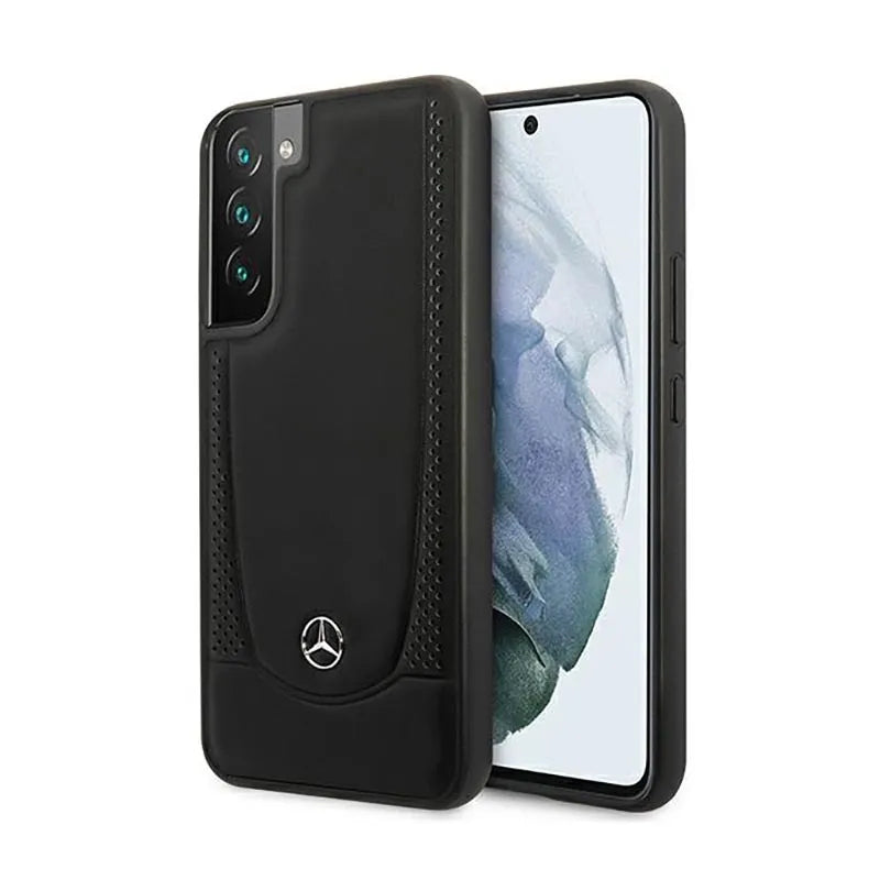 Mercedes Leather Urban Line – dėklas Samsung Galaxy S22+ (juodas)