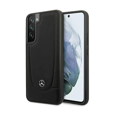 Mercedes Leather Urban Line – dėklas Samsung Galaxy S22+ (juodas)