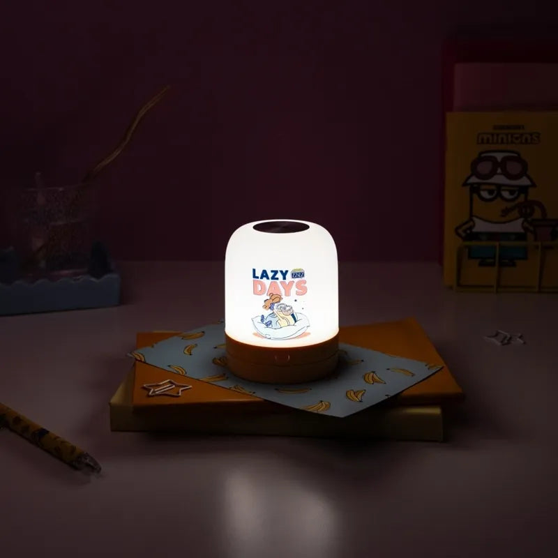Minions – belaidė USB-C LED nuotaikinė lempa vaikams su reguliuojamu ryškumu