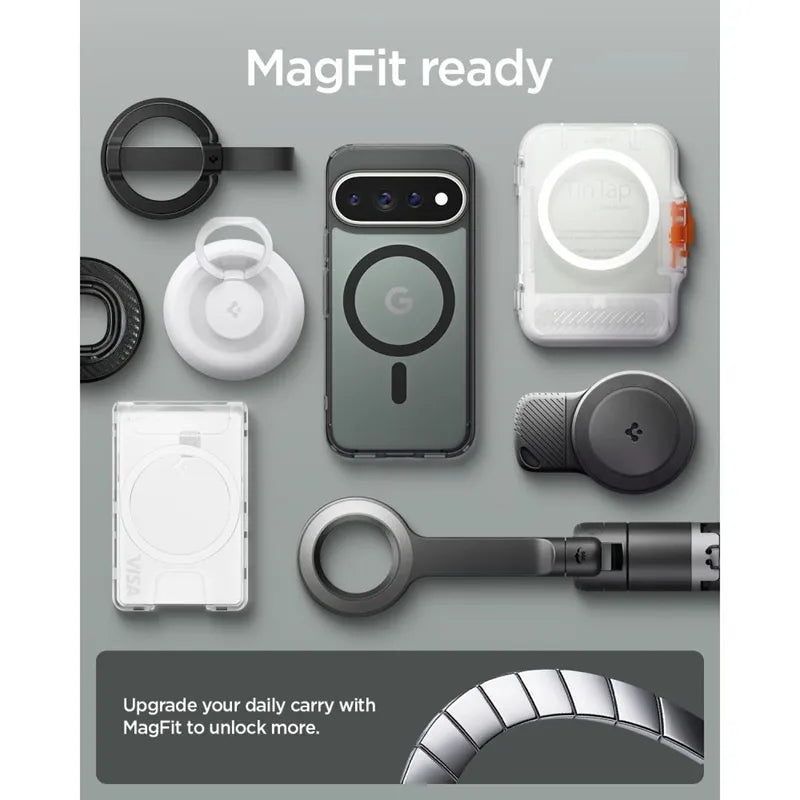 Spigen Ultra Hybrid Mag MagSafe - Dėklas Google Pixel 11 Pro (šerkšno juoda)