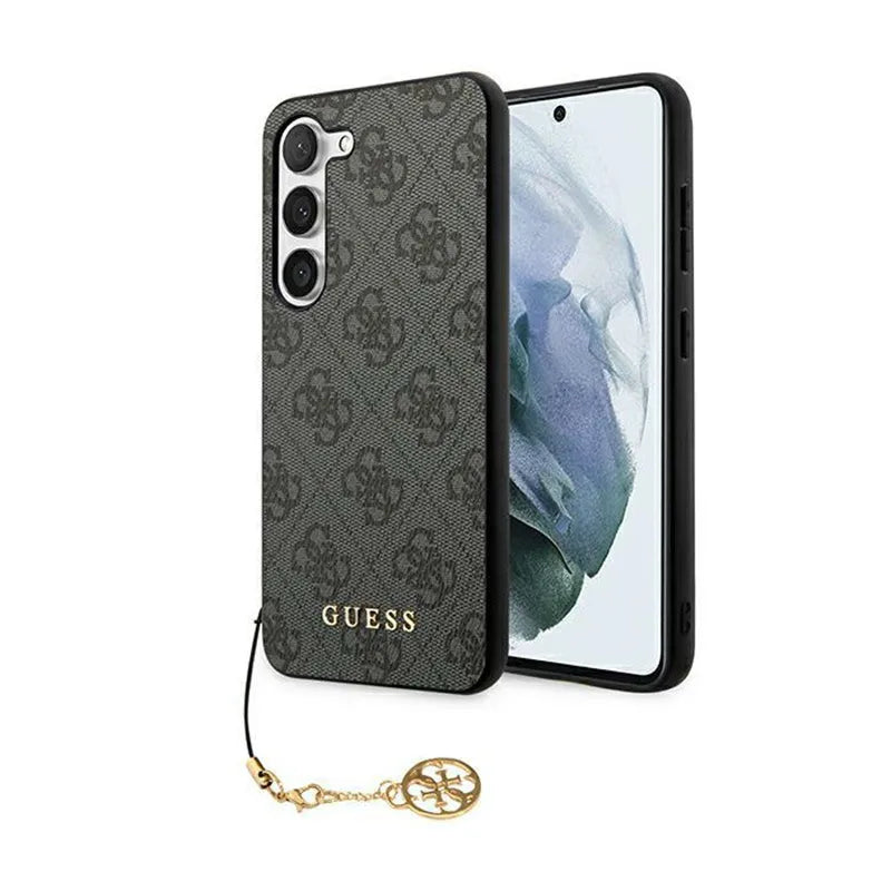 Guess 4G Charms kolekcijos dėklas Samsung Galaxy A35 5G (juodas)