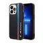 BMW Tricolor Stripe - dėklas iPhone 14 Pro (juodas)