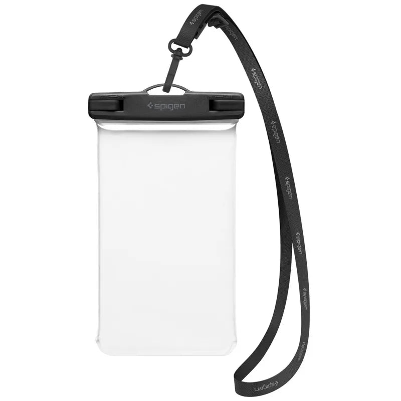 Spigen A601 universalus vandeniui atsparus dėklas - dėklas išmaniesiems telefonams iki 6,9 colio (skaidrus)