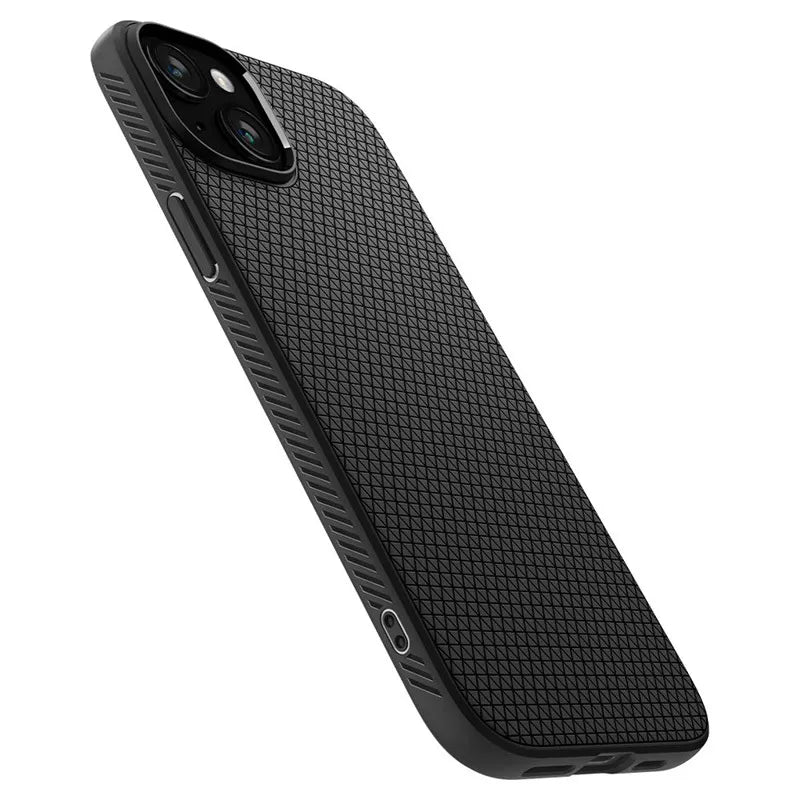 Spigen Liquid Air – dėklas iPhone 15 Plus telefonui (matinis juodas)