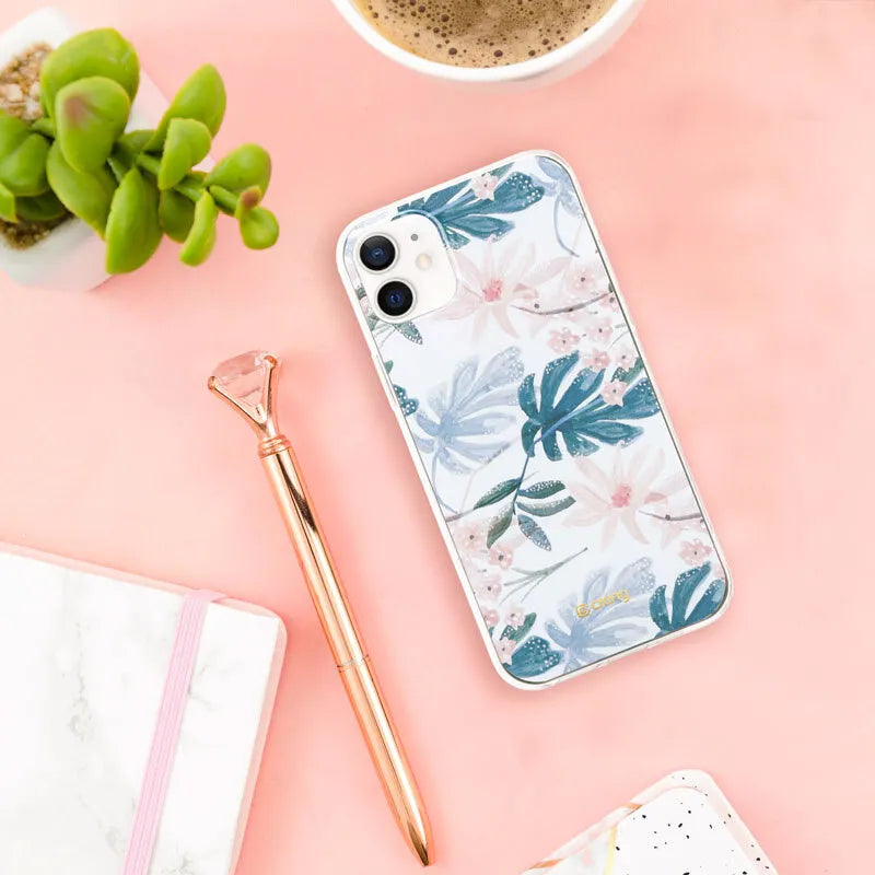 Crong Flower Case – dėklas iPhone 12 Mini (raštas 01)