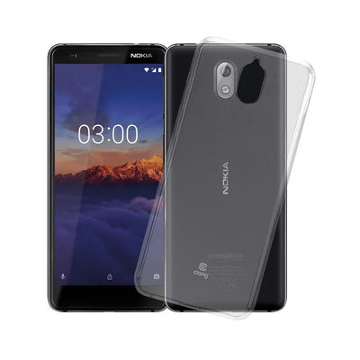 Crong Crystal Slim Cover – apsauginis dėklas Nokia 3.1 telefonui (skaidrus)