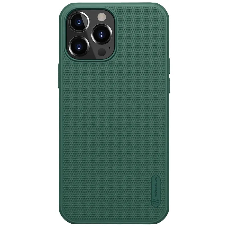 Nillkin Super Frosted Shield Pro – dėklas Apple iPhone 13 Pro Max (tamsiai žalias)