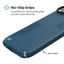 Speck Presidio2 Grip MagSafe – dėklas iPhone Air (Deep Sea / Silver Metallic / Spell Blue)