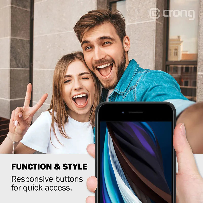 „Crong Color Cover“ – dėklas „iPhone SE (2022/2020) / 8 / 7“ (raudonas)