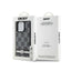 DKNY Leather Checkered Mono Pattern & Printed Stripes – „iPhone 15 Pro Max“ dėklas (juodas)