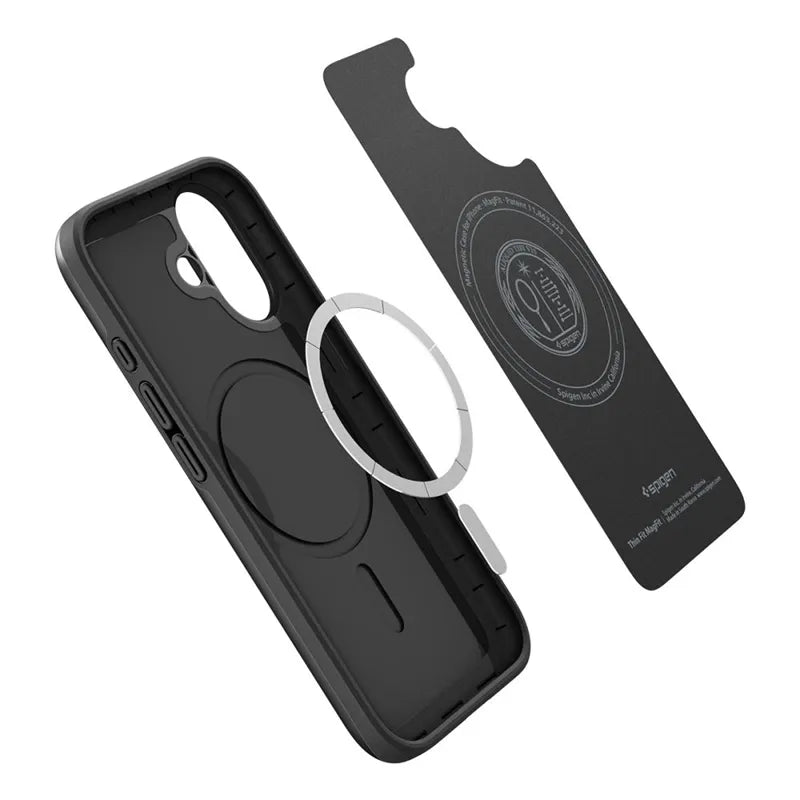 Spigen Thin Fit Mag MagSafe – dėklas iPhone 17 (juodas)