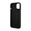 Guess Silicone Triangle Logo – dėklas iPhone 14 Plus telefonui (juodas)