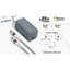 Energizer Ultimate – GaN USB-C ir USB-A 65W PD sieninis įkroviklis su EU/UK/US kištukų adapteriais + USB-C kabelis (juodas)