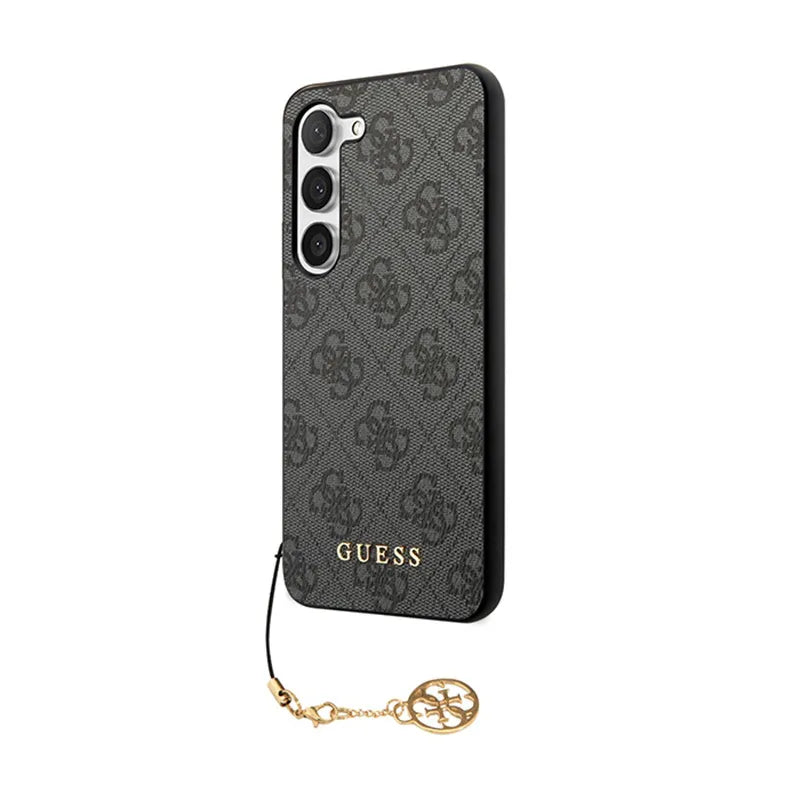 Guess 4G Charms kolekcijos dėklas Samsung Galaxy A35 5G (juodas)