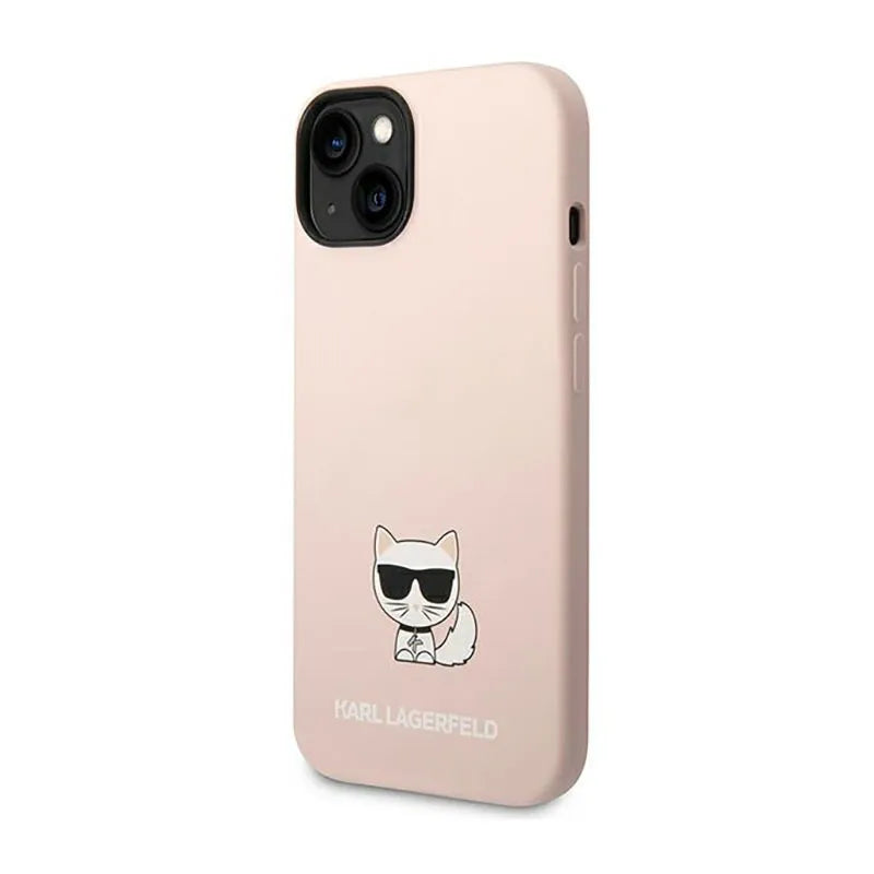 Karl Lagerfeld Choupette Body – dėklas iPhone 14 Plus (šviesiai rožinis)