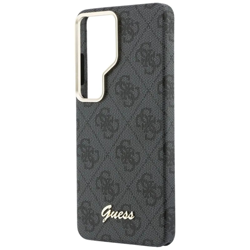 Guess 4G Script MagSafe – Samsung Galaxy S26 Ultra dėklas (juodas)