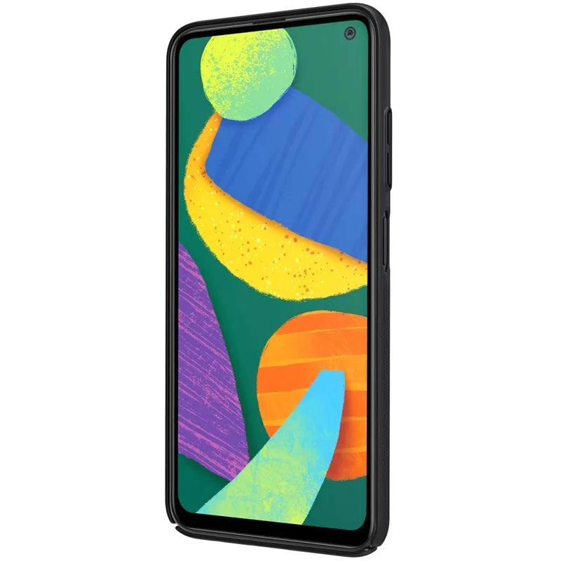 Nillkin Super Frosted Shield – dėklas Samsung Galaxy F52 5G telefonui (juodas)