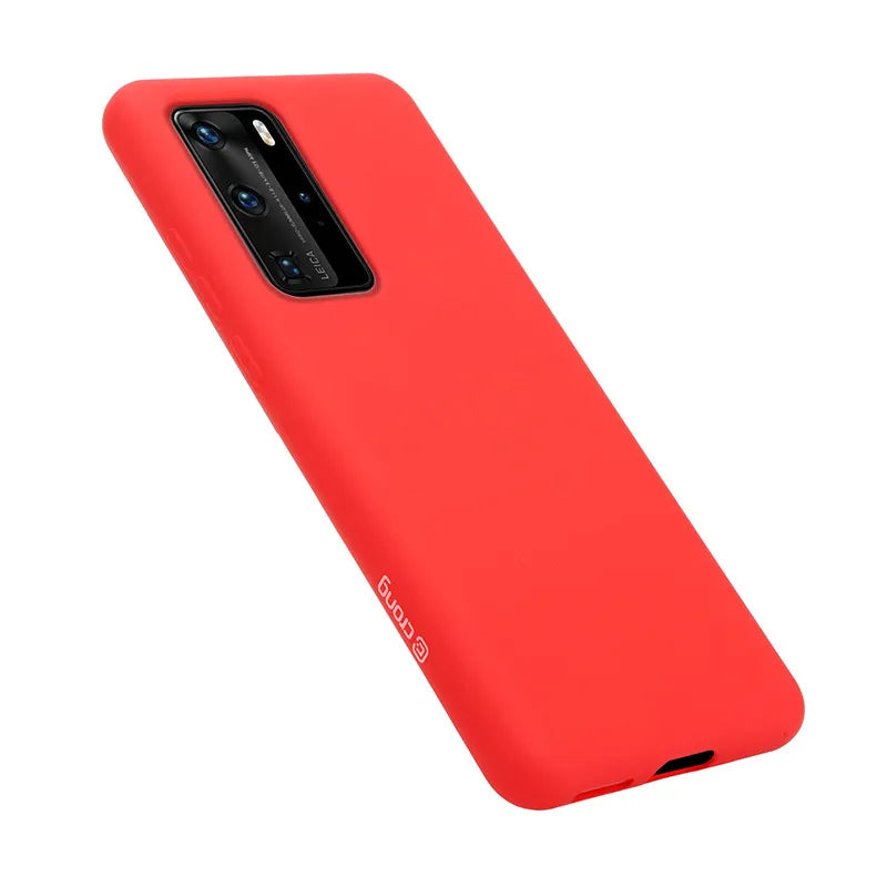Crong Color Cover - dėklas Huawei P40 Pro (raudonas)