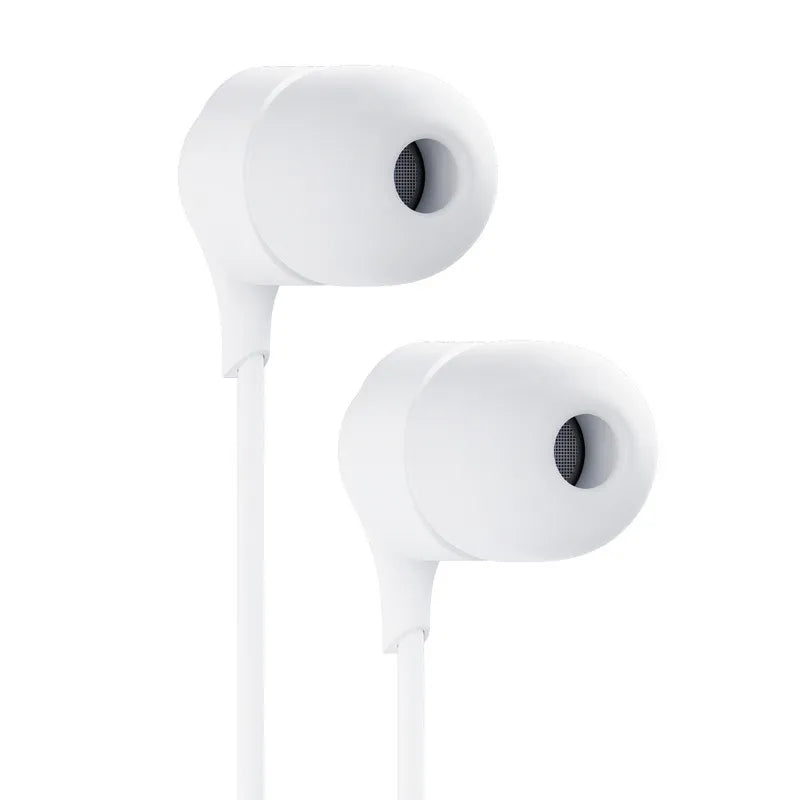 3mk laidinės ausinės USB-C – laidinės įstatomos ausinės (baltos)