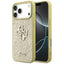 Guess Fixed Glitter Big 4G – dėklas iPhone 17 Pro Max (auksinis)