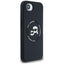 Karl Lagerfeld Silicone Karl & Choupette Heads MagSafe – dėklas iPhone 16e (juodas)