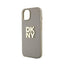 DKNY Wrist Strap Stock Logo – dėklas iPhone 15 Plus (smėlio spalvos)