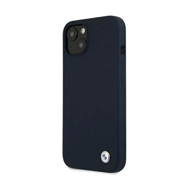 BMW Silicone Signature Logo – dėklas iPhone 13 mini (tamsiai mėlynas)
