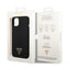 Guess Silicone Triangle Logo – dėklas iPhone 14 Plus telefonui (juodas)