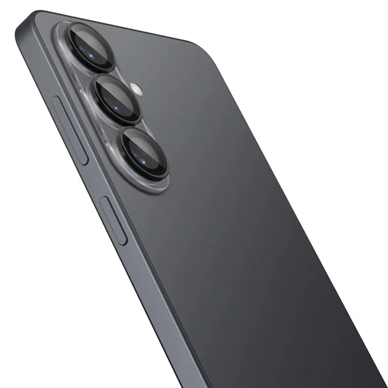 Spigen Optik Pro HD GLAS.tR EZ Fit kameros apsauga 2 vnt. pakuotė - stiklinė lęšių apsauga skirta Samsung Galaxy S26+ (2 vnt.) (Juoda)
