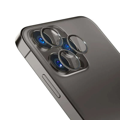 3mk Lens Protection Pro – kameros objektyvo stiklas, skirtas iPhone 15 Pro (grafito spalvos)