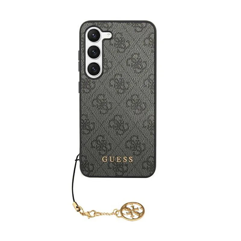 Guess 4G Charms kolekcijos dėklas Samsung Galaxy A35 5G (juodas)