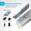 Speck Presidio Perfect-Clear ClickLock & MagSafe dėklas - iPhone 16 Pro (skaidrus / chromo apdaila / Serene Silver)