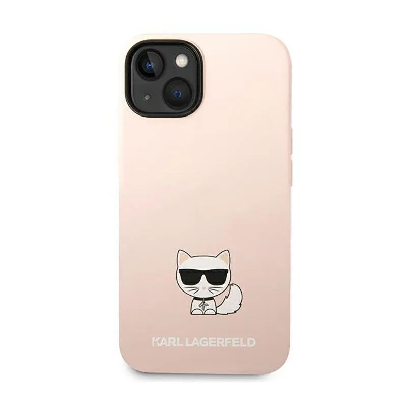 Karl Lagerfeld Choupette Body – dėklas iPhone 14 Plus (šviesiai rožinis)
