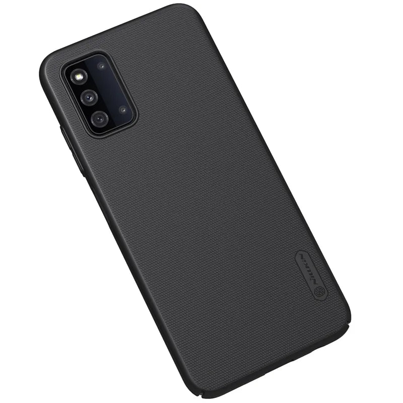 Nillkin Super Frosted Shield – dėklas Samsung Galaxy F52 5G telefonui (juodas)