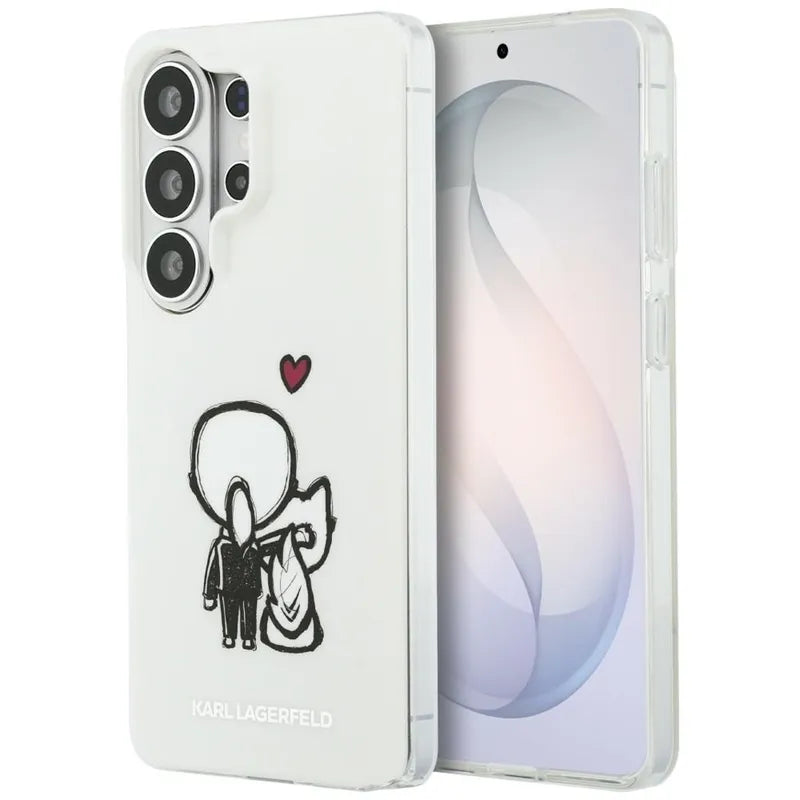 Karl Lagerfeld IML Karl & Choupette MagSafe – Samsung Galaxy S26 Ultra dėklas (skaidrus)